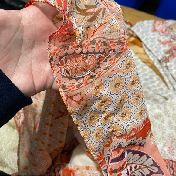 Misa Los Angeles Paisley Floral‎ Boho Dress Emala  V Neckline Vacation Sz Small - Picture 11 of 13